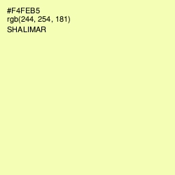 #F4FEB5 - Shalimar Color Image