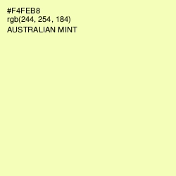 #F4FEB8 - Australian Mint Color Image