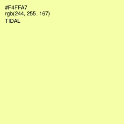 #F4FFA7 - Tidal Color Image