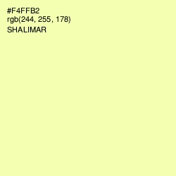 #F4FFB2 - Shalimar Color Image
