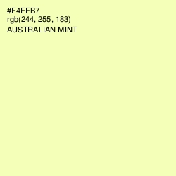 #F4FFB7 - Australian Mint Color Image