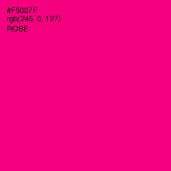 #F5007F - Rose Color Image