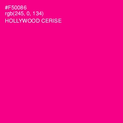 #F50086 - Hollywood Cerise Color Image