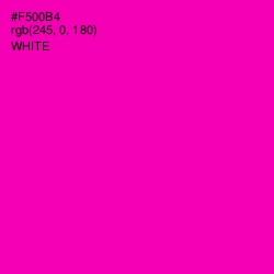 #F500B4 - Hollywood Cerise Color Image