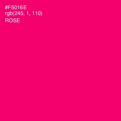 #F5016E - Rose Color Image