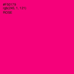 #F50179 - Rose Color Image