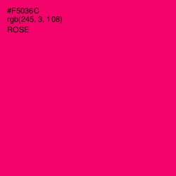 #F5036C - Rose Color Image