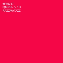 #F50747 - Razzmatazz Color Image