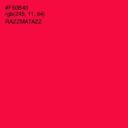 #F50B40 - Razzmatazz Color Image