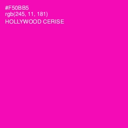 #F50BB5 - Hollywood Cerise Color Image