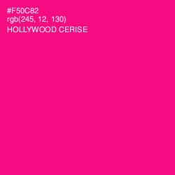#F50C82 - Hollywood Cerise Color Image