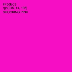 #F50EC3 - Shocking Pink Color Image