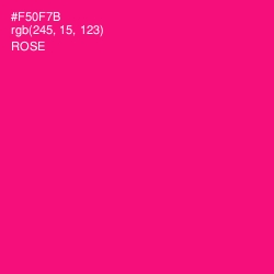 #F50F7B - Rose Color Image