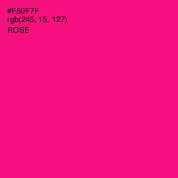 #F50F7F - Rose Color Image