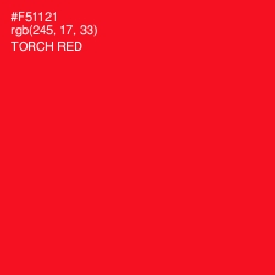 #F51121 - Torch Red Color Image