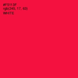 #F5113F - Red Ribbon Color Image