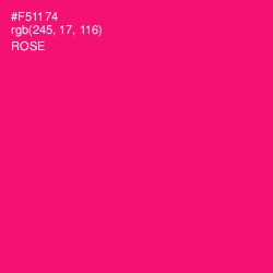 #F51174 - Rose Color Image