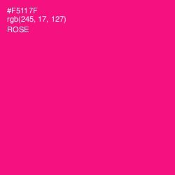 #F5117F - Rose Color Image