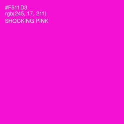 #F511D3 - Shocking Pink Color Image