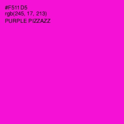 #F511D5 - Purple Pizzazz Color Image