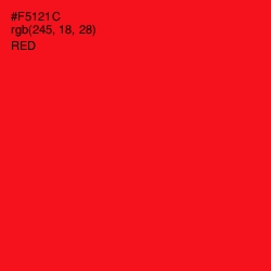 #F5121C - Red Color Image