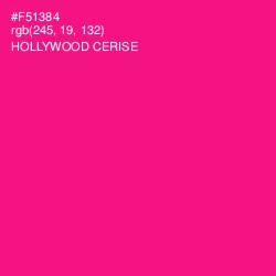 #F51384 - Hollywood Cerise Color Image