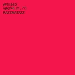 #F5154D - Razzmatazz Color Image