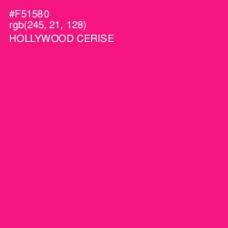 #F51580 - Hollywood Cerise Color Image