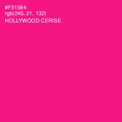 #F51584 - Hollywood Cerise Color Image