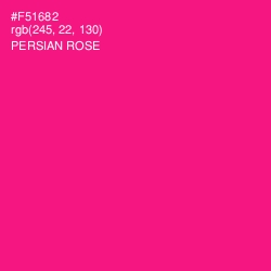 #F51682 - Persian Rose Color Image