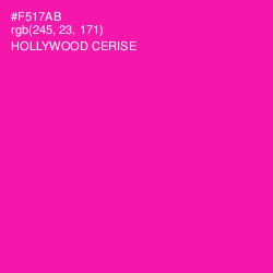 #F517AB - Hollywood Cerise Color Image