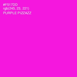 #F517DD - Purple Pizzazz Color Image