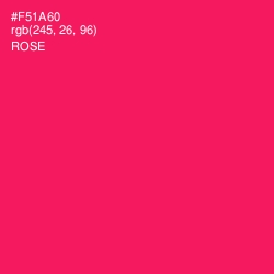 #F51A60 - Rose Color Image