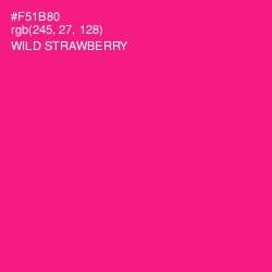#F51B80 - Wild Strawberry Color Image
