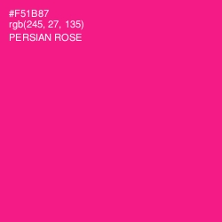#F51B87 - Persian Rose Color Image