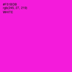 #F51BDB - Shocking Pink Color Image