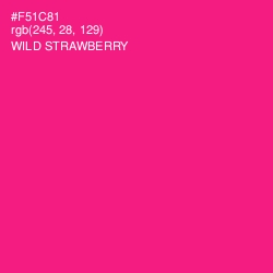 #F51C81 - Wild Strawberry Color Image