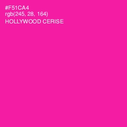 #F51CA4 - Hollywood Cerise Color Image