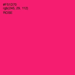 #F51D70 - Rose Color Image