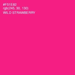 #F51E82 - Wild Strawberry Color Image