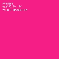 #F51E86 - Wild Strawberry Color Image