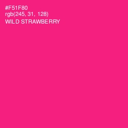 #F51F80 - Wild Strawberry Color Image