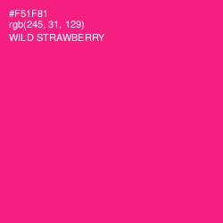 #F51F81 - Wild Strawberry Color Image