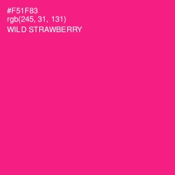 #F51F83 - Wild Strawberry Color Image