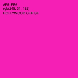 #F51FB6 - Hollywood Cerise Color Image