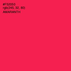 #F52050 - Amaranth Color Image