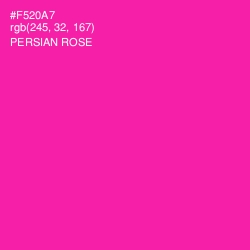 #F520A7 - Persian Rose Color Image