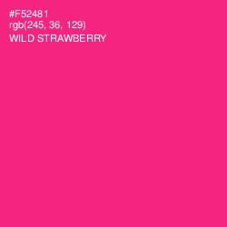 #F52481 - Wild Strawberry Color Image