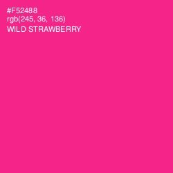 #F52488 - Wild Strawberry Color Image