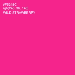 #F5248C - Wild Strawberry Color Image